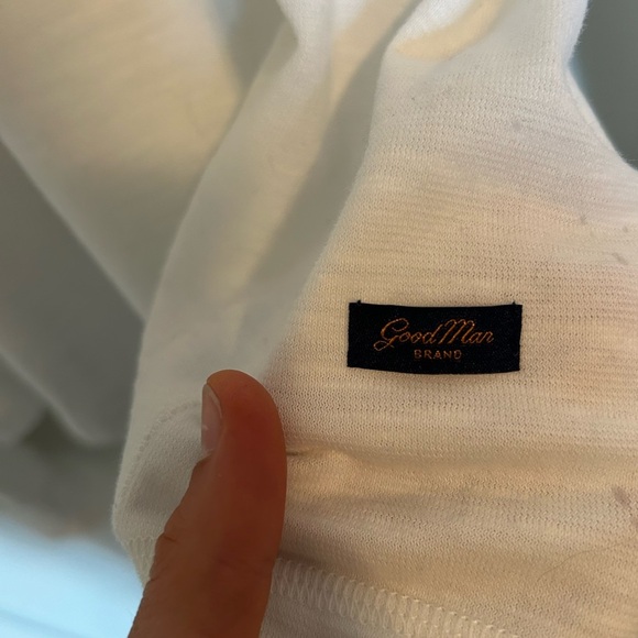 Mens white long sleeve button shirt - Picture 3 of 3